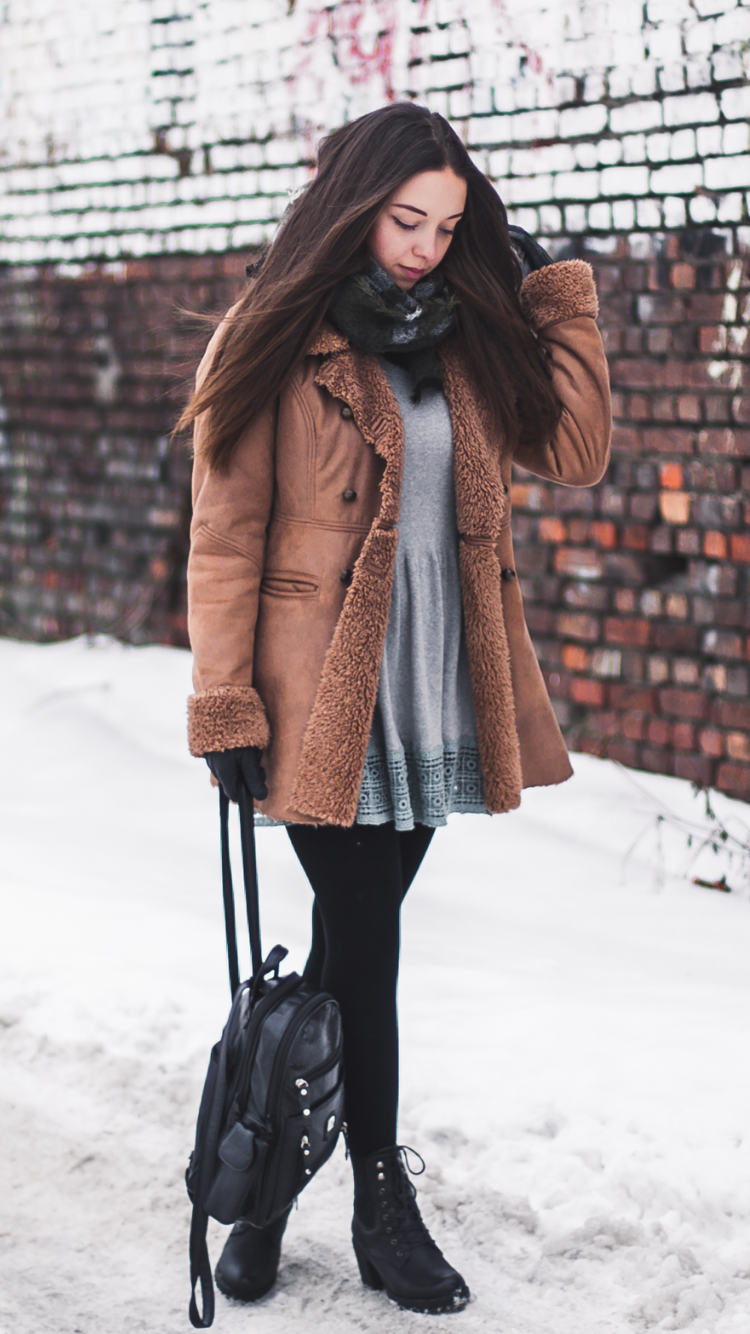 Caramel coat - Fashion Tights