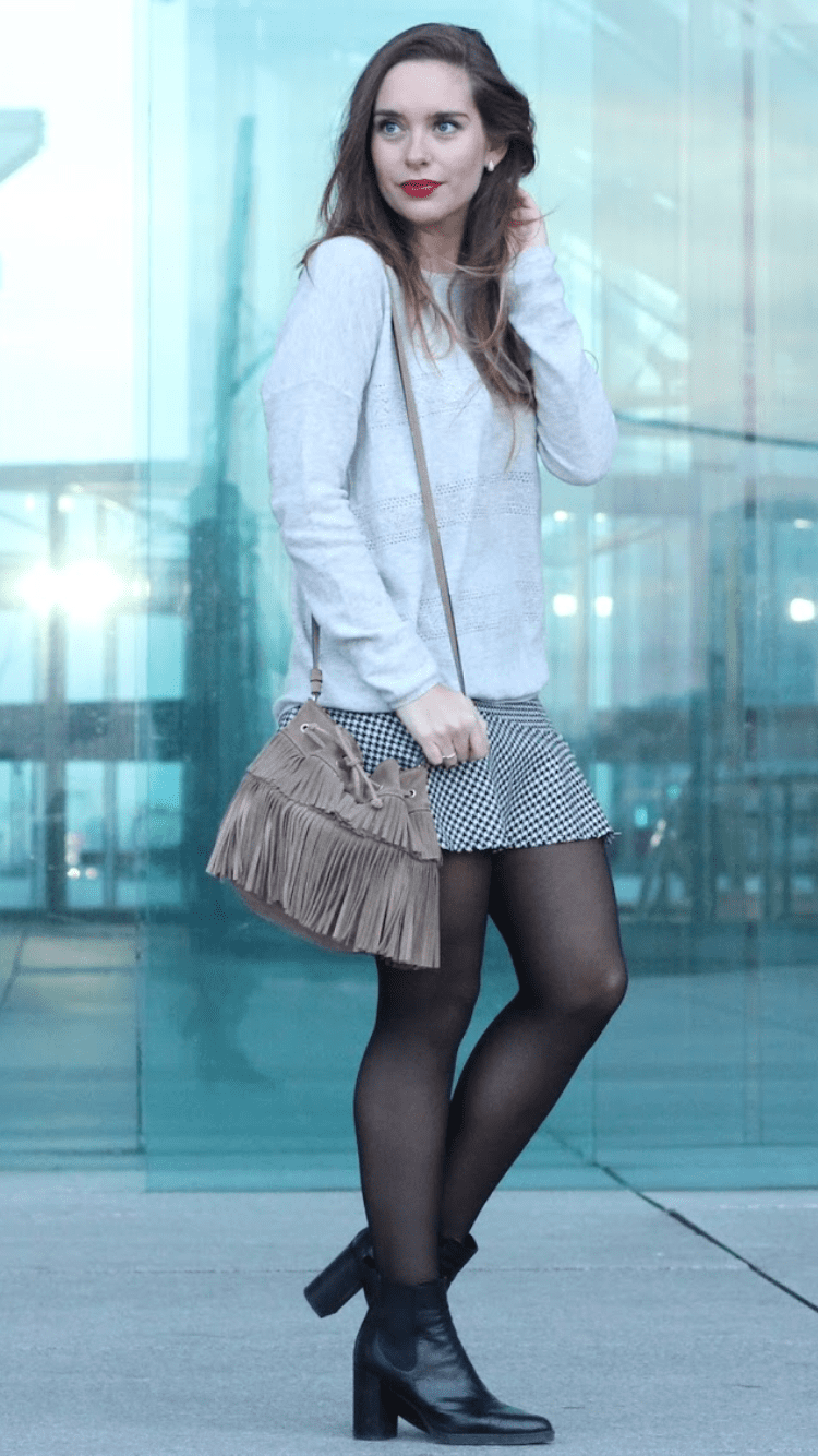 Houndstooth - Fashion Tights