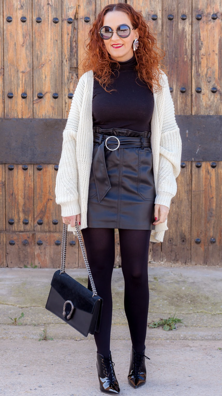 BLACK AND WHITE OUTFIT - Fashion Tights