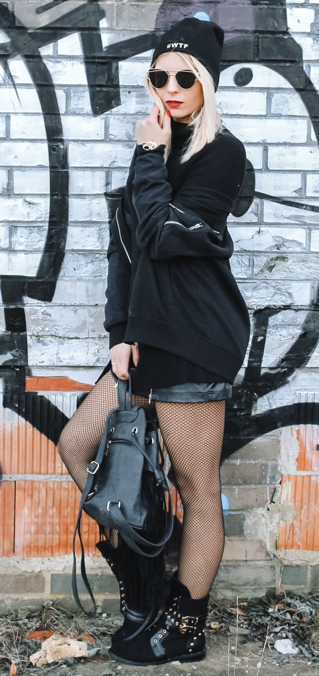 How to Wear Fishnet Tights, by Fashion Blogger