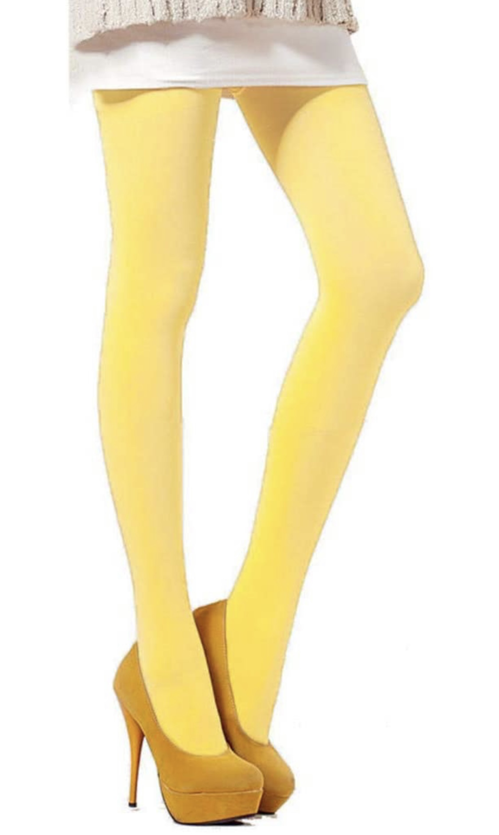 NVUNDG Sexy Seamless Opaque Footed Tights - Fashion Tights